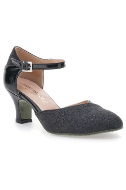 Scarpe da Ballo Nere Con Tacco e Glitter 4552-THE FIRST DANCE Best