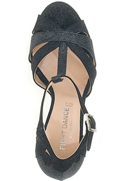 Scarpe da ballo nere con tacco a rocchetto 4724-THE FIRST DANCE Clearance
