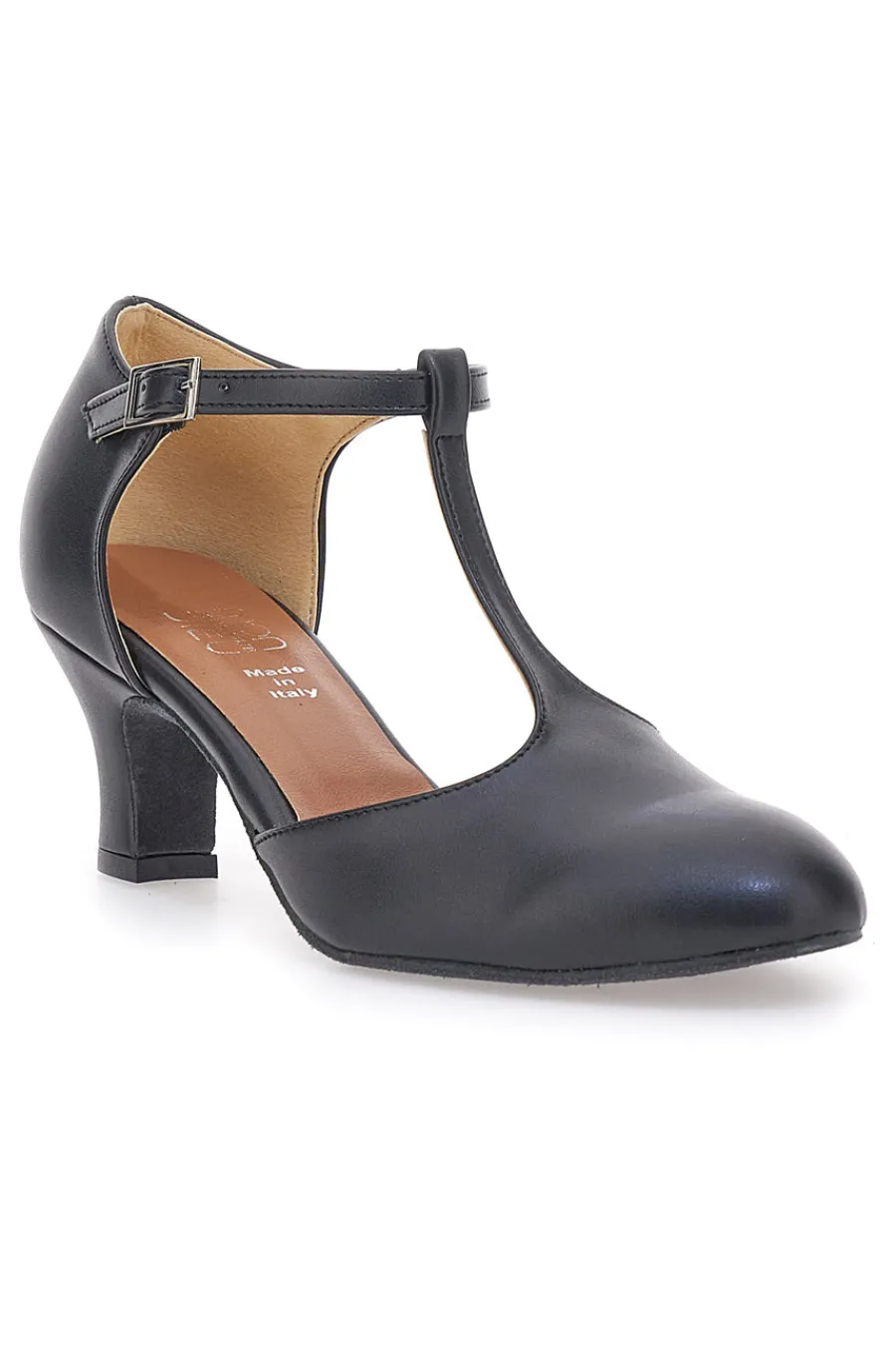 Scarpe da Ballo Nere con Tomaia Liscia e Tacco Basso MUSIQUE 12-MON DIEU Sale
