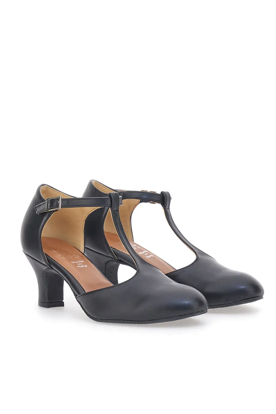 Scarpe da Ballo Nere con Tomaia Liscia e Tacco Basso MUSIQUE 12-MON DIEU Sale