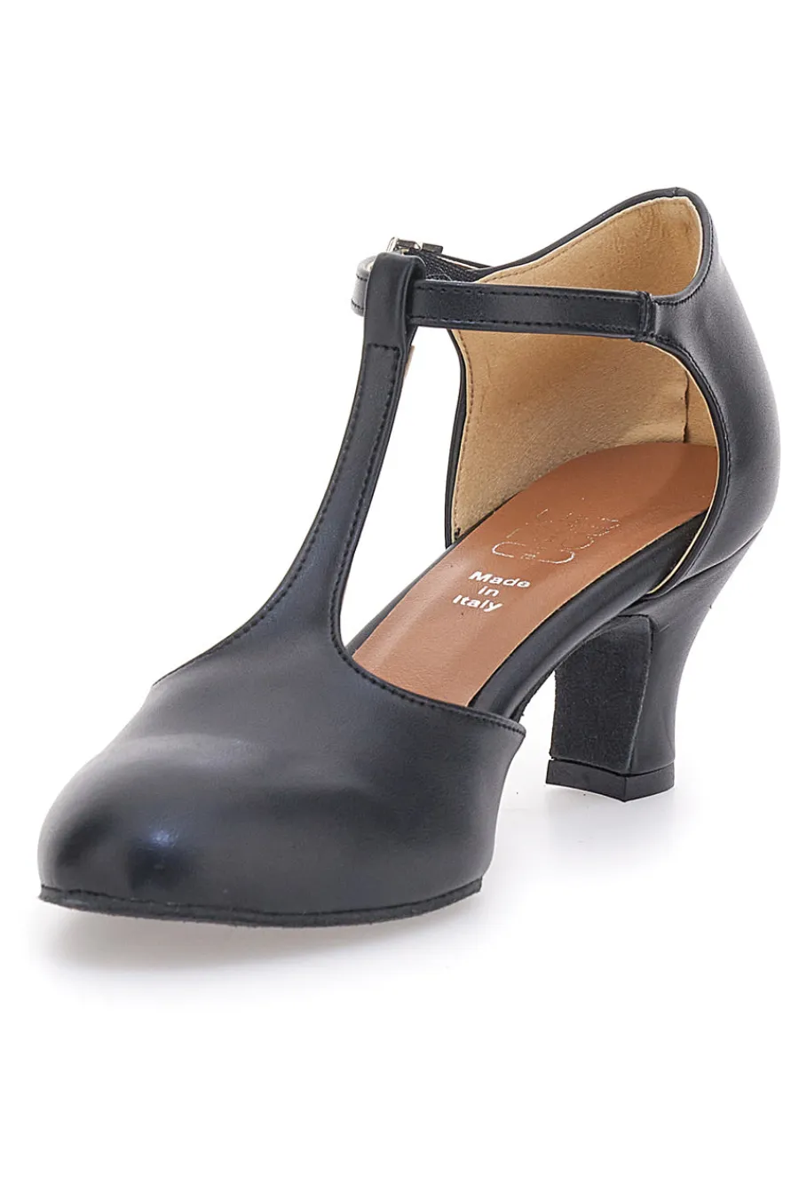Scarpe da Ballo Nere con Tomaia Liscia e Tacco Basso MUSIQUE 12-MON DIEU Sale