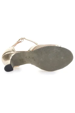 Scarpe da ballo oro con glitter e cinturino 6558-THE FIRST DANCE Best