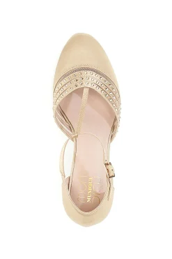 Scarpe da Ballo Oro Con Strass 1460702-MON DIEU