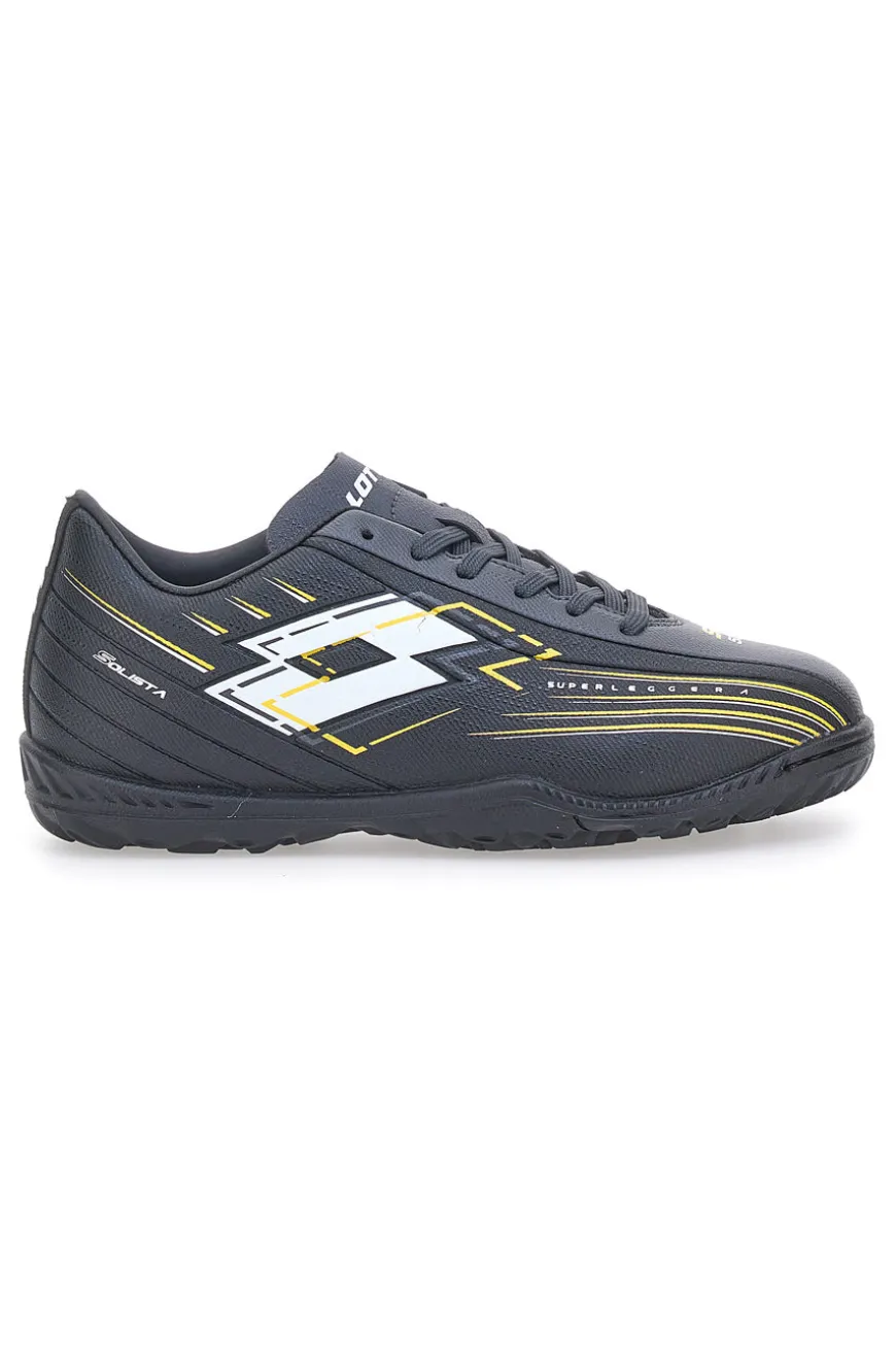 Scarpe da Calcio Nero Lotto Solista 700 VII TF JR