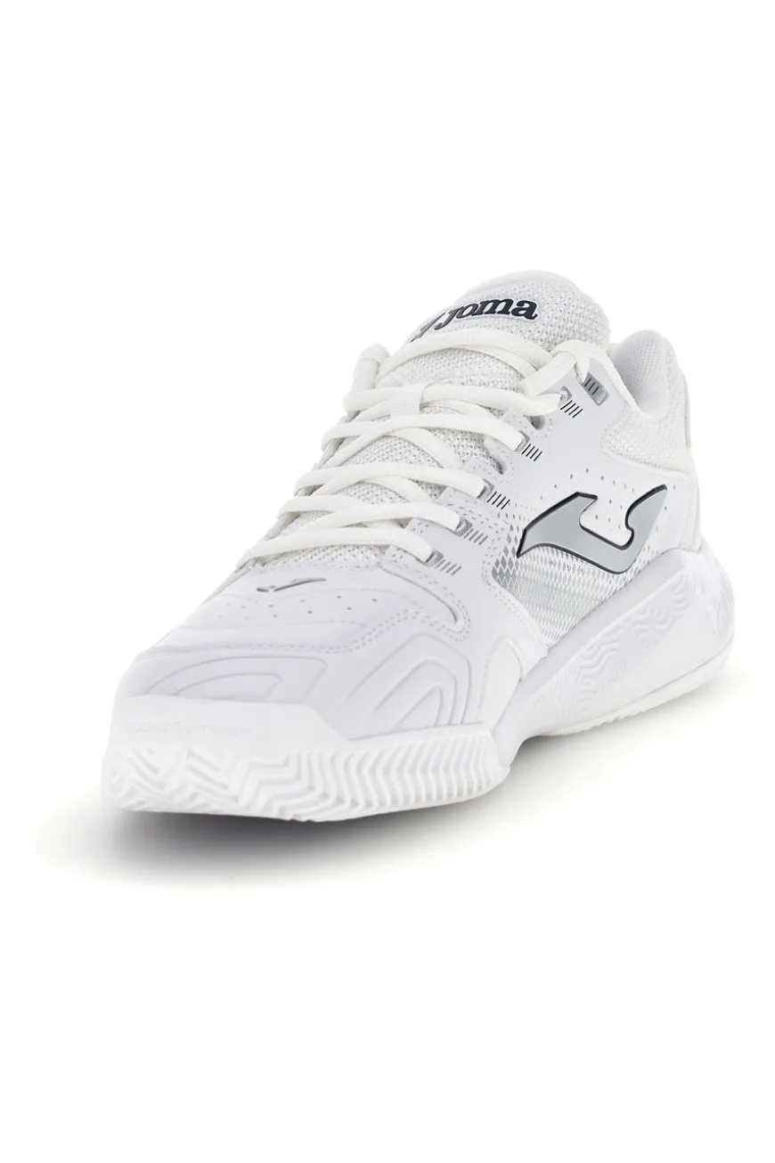 Scarpe da paddle tennis bianco con inserti blu traspiranti Joma Master 1000 2642