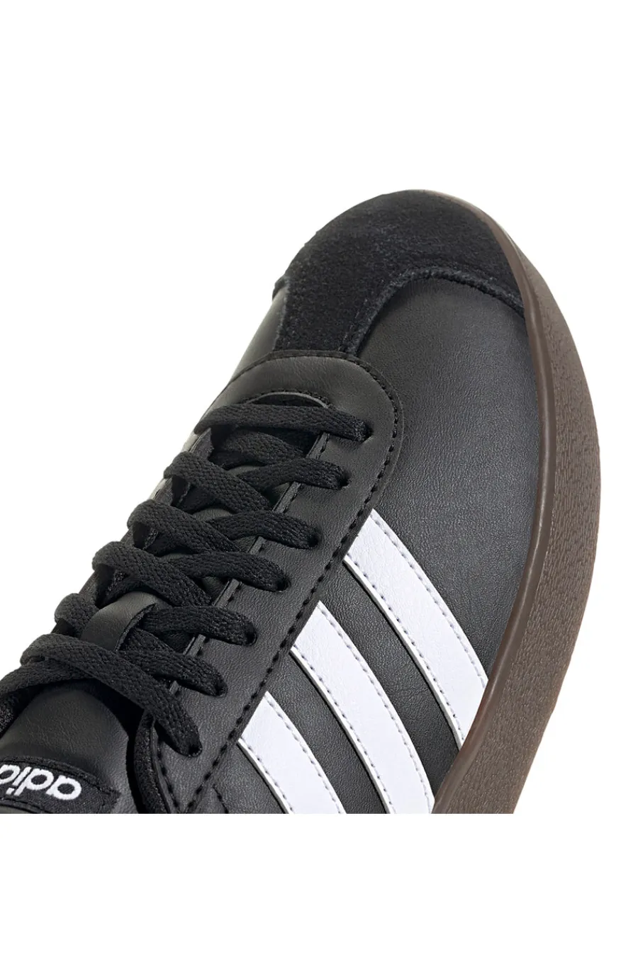 Scarpe nere con strisce bianche suola in gomma VL Court Base-ADIDAS