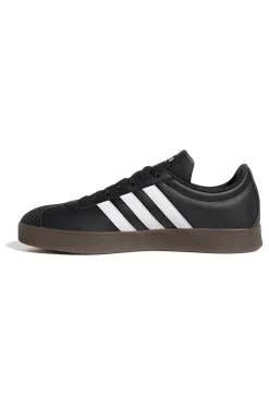 Scarpe nere con strisce bianche suola in gomma VL Court Base-ADIDAS