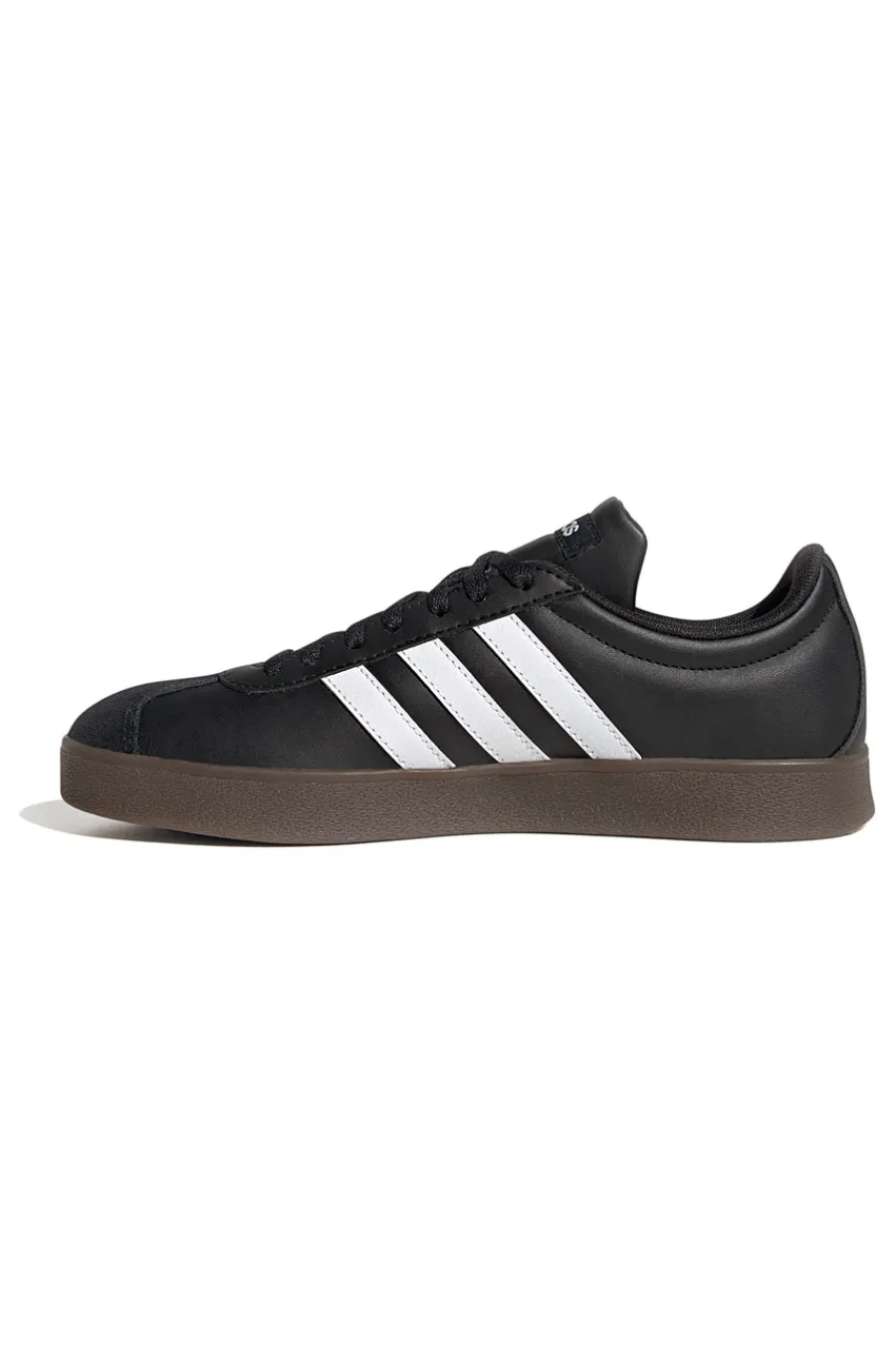 Scarpe nere con strisce bianche suola in gomma VL Court Base-ADIDAS