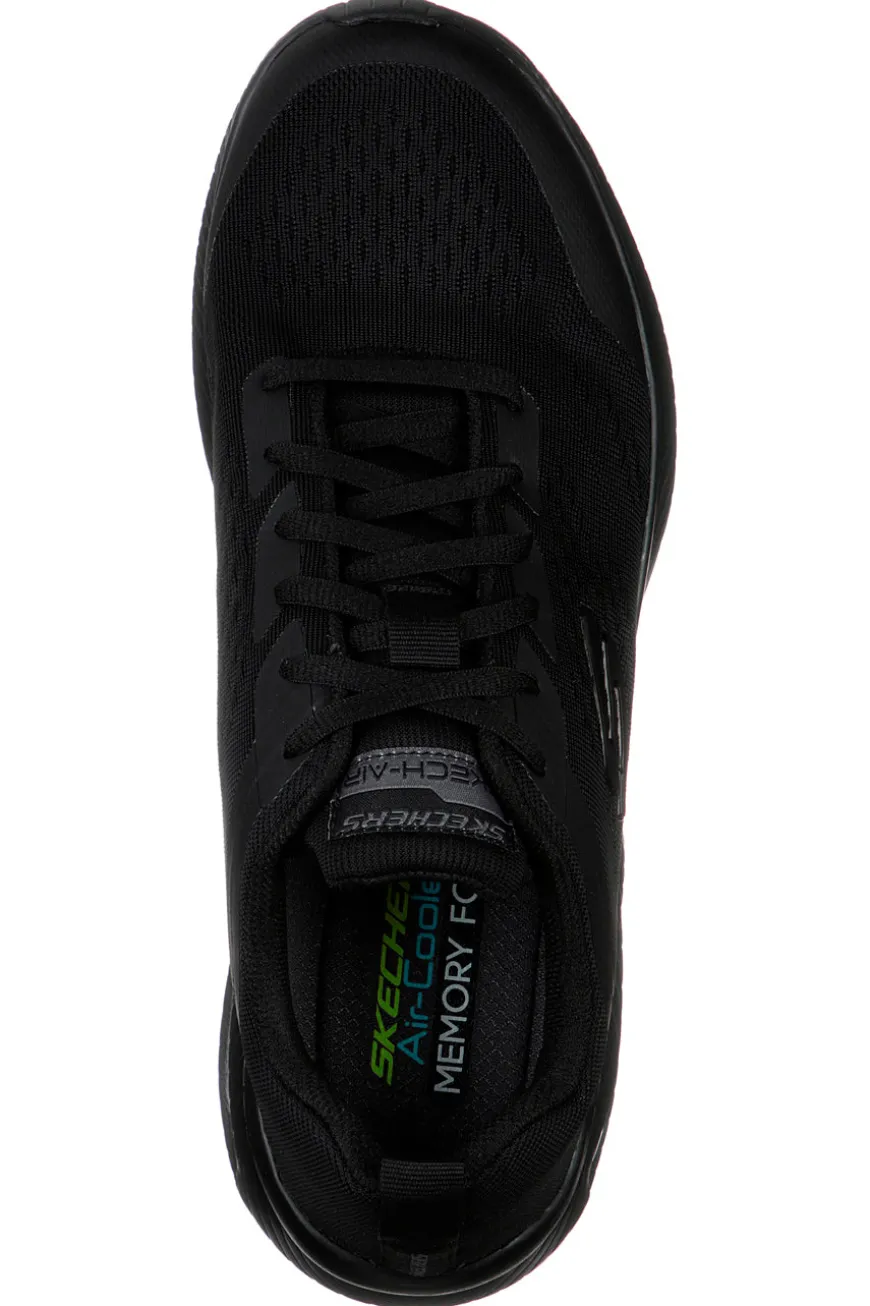 Scarpe nere in mesh con Air Cooled Memory Foam Skechers Dyna-Air Pelland
