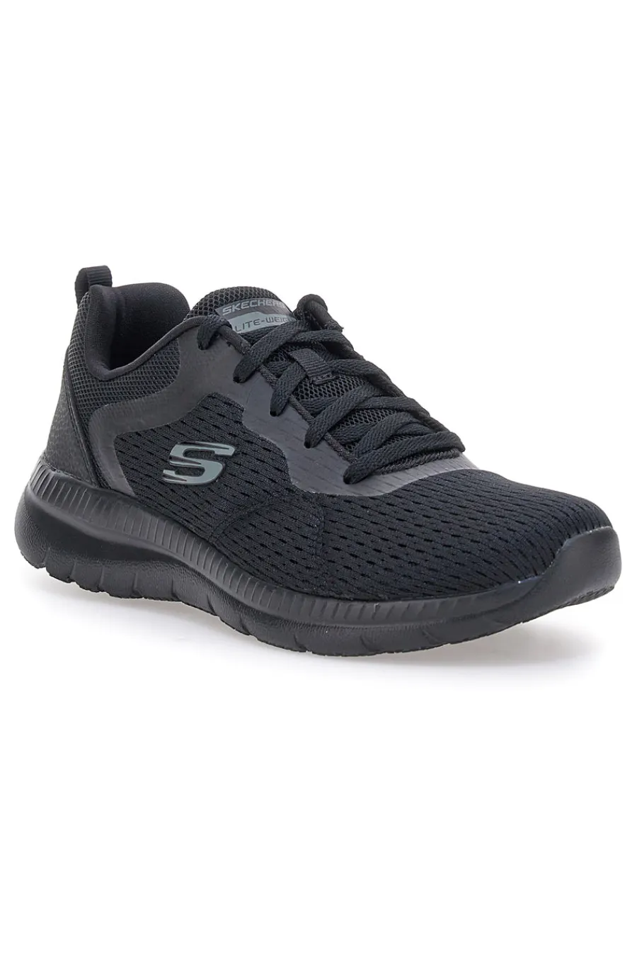 Scarpe nere leggere in mesh con Memory Foam Bountiful Quick Path-SKECHERS Best