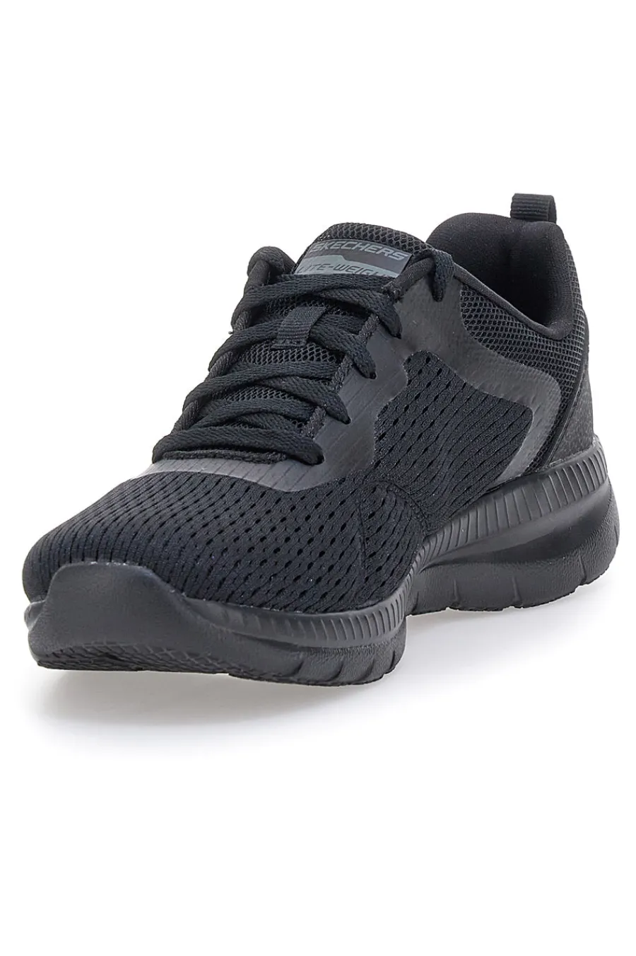Scarpe nere leggere in mesh con Memory Foam Bountiful Quick Path-SKECHERS Best