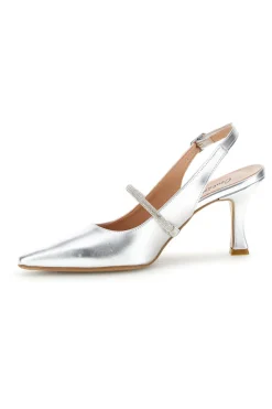 Scarpe slingback argento a punta con cinturino 8330-PITTARELLO COUTURE Hot