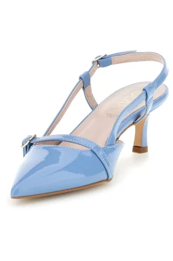 Scarpe slingback azzurre a punta con cinturini 3790-PITTARELLO GLAM Hot