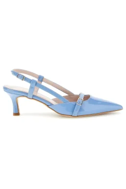Scarpe slingback azzurre a punta con cinturini 3790-PITTARELLO GLAM Hot