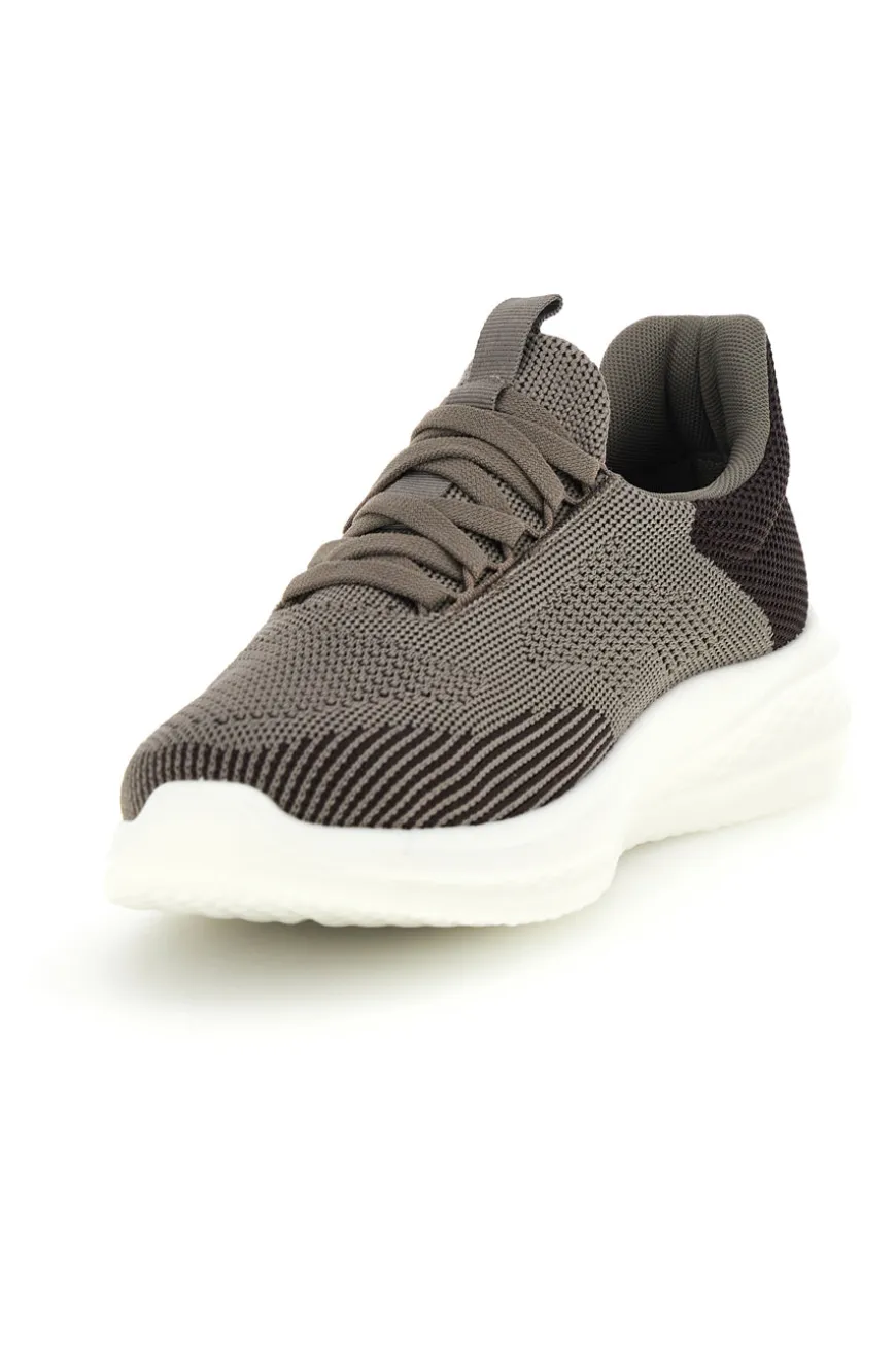 Scarpe slip on marroni in tessuto traspirante con lacci elastici Jerpoint PK6230A