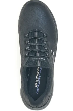 Scarpe sportive nere slip-on leggere Summits Itz Bazik-SKECHERS Online