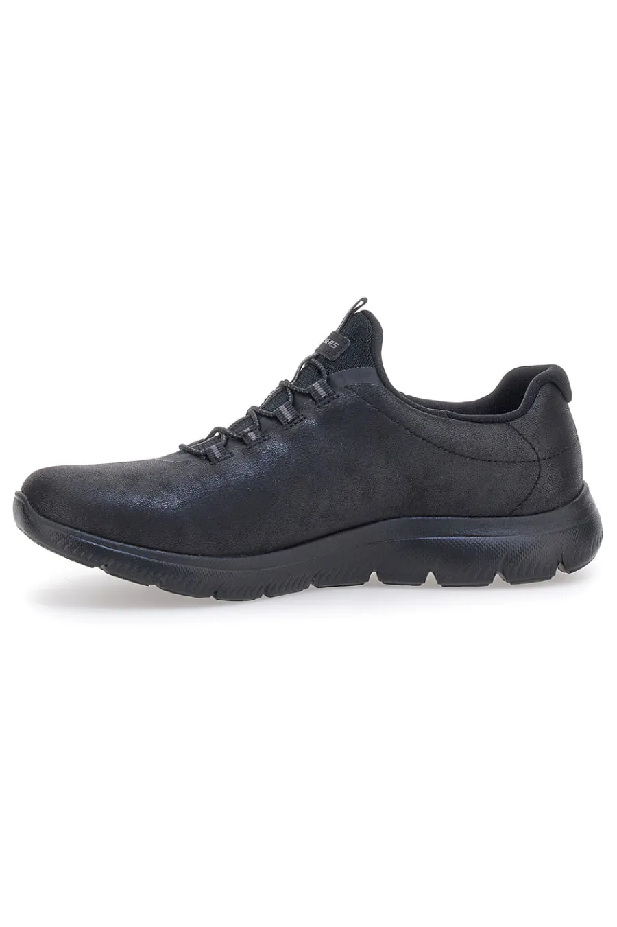 Scarpe sportive nere slip-on leggere Summits Itz Bazik-SKECHERS Online