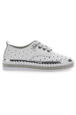Scarpe Stringate Bianche con Strass Cafè Cost 23011-CAFÈ COST New