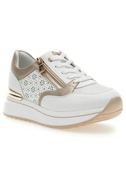 Scarpe Stringate Bianco con Tomaia Decorata 426 IN-INBLU Clearance