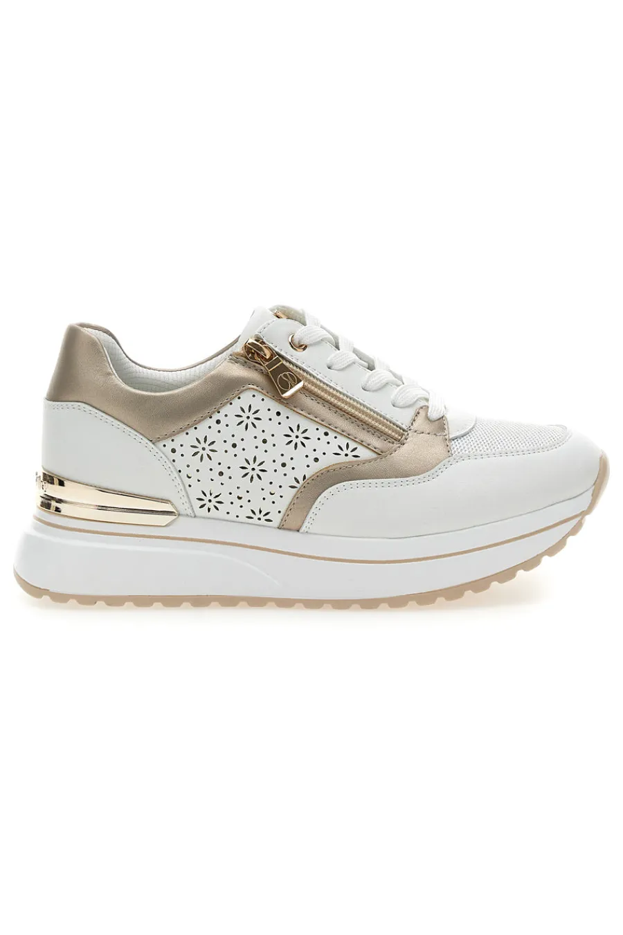 Scarpe Stringate Bianco con Tomaia Decorata 426 IN-INBLU Clearance