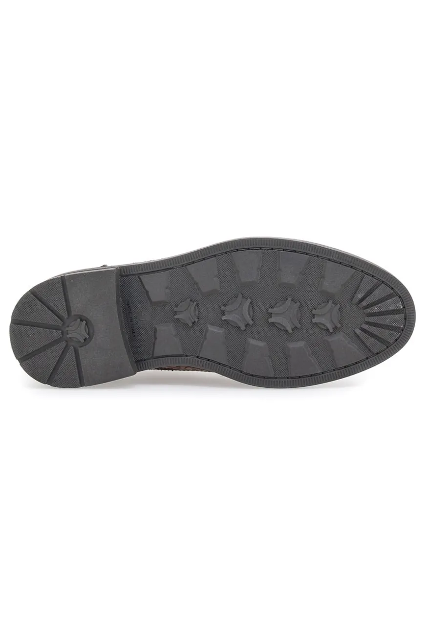 Scarpe Stringate Claremorris 224 Marroni Vera Pelle