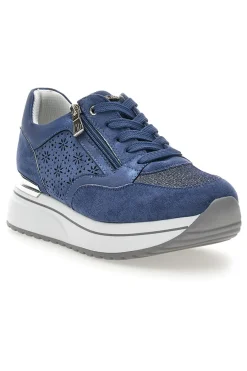Scarpe Stringate con Tomaia Decorata 426 IN-INBLU New