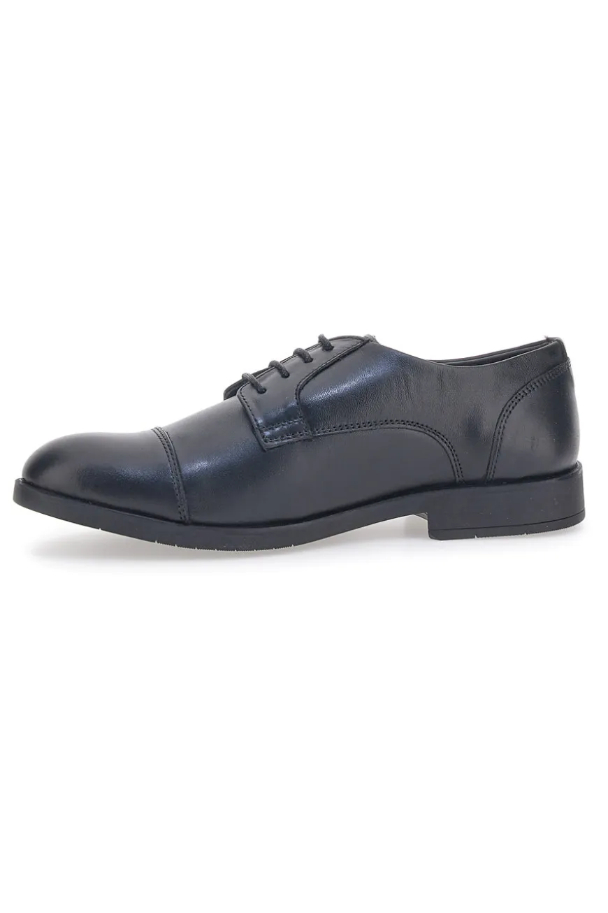 Scarpe Stringate Nere Con Suola In Gomma Max Dillan 205