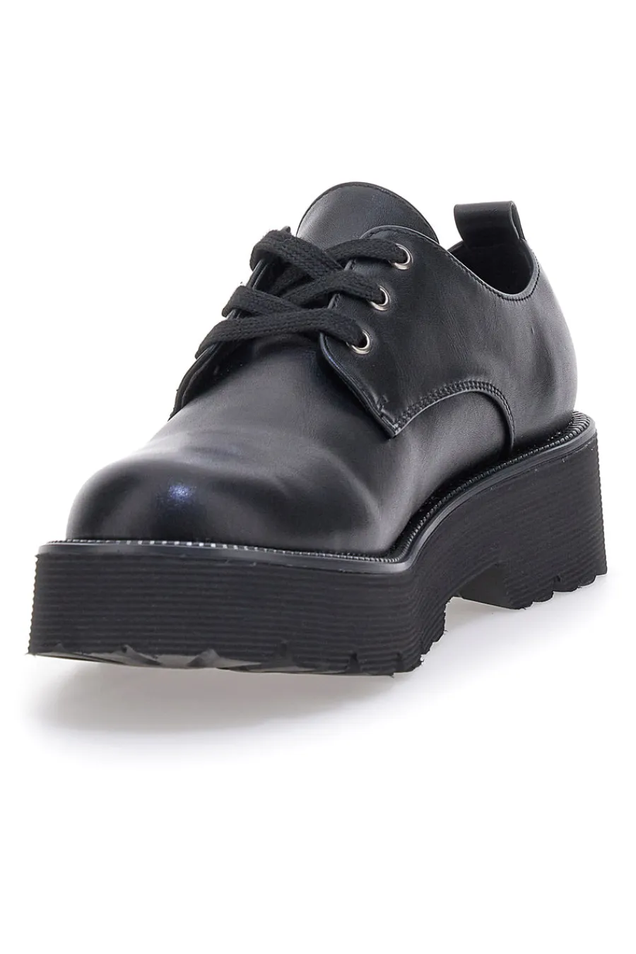 Scarpe stringate nere con suola carrarmato Me & Me 3011-ME u0026 ME New