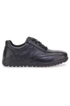 Scarpe stringate nere in vera pelle Claremorris 1310460