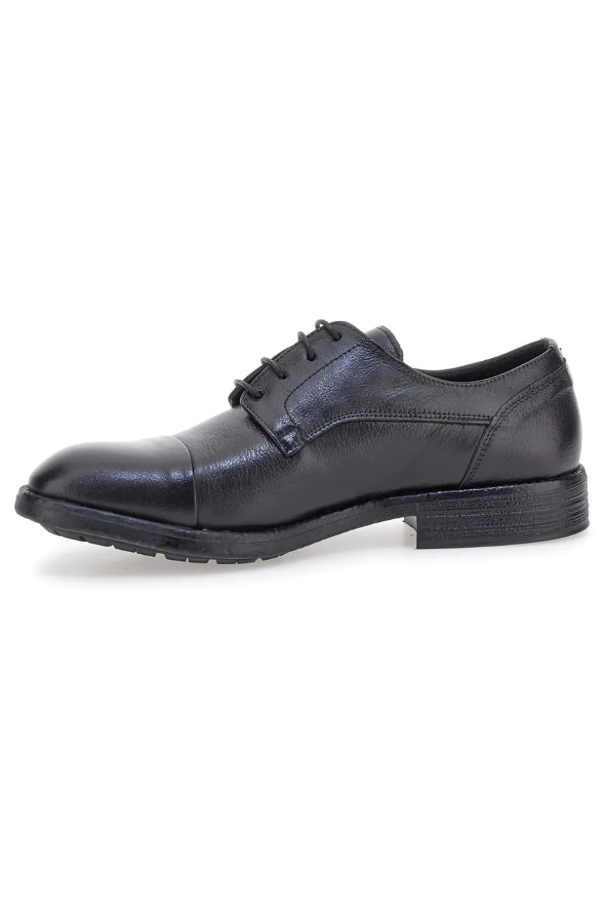 Scarpe stringate nere in vera pelle eleganti Pittarello Plus 1215P