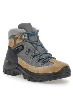 Scarponcini da trekking beige e grigi con suola carrarmato 13342S42-TRACK DOWN Clearance