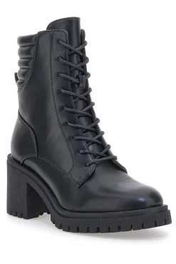 Schwarze Anfibi mit Blockabsatz und seitlichem Reißverschluss CAPSULE 24171-PITTARELLO Discount