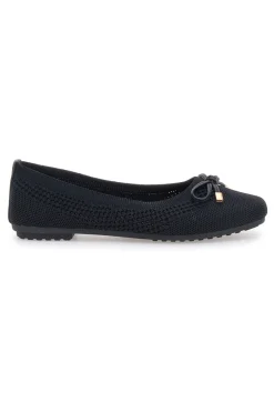 Schwarze Ballerinas aus Stoff mit weicher Innensohle PRE3-THE FIRST Hot