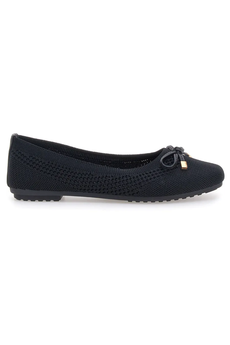 Schwarze Ballerinas aus Stoff mit weicher Innensohle PRE3-THE FIRST Hot