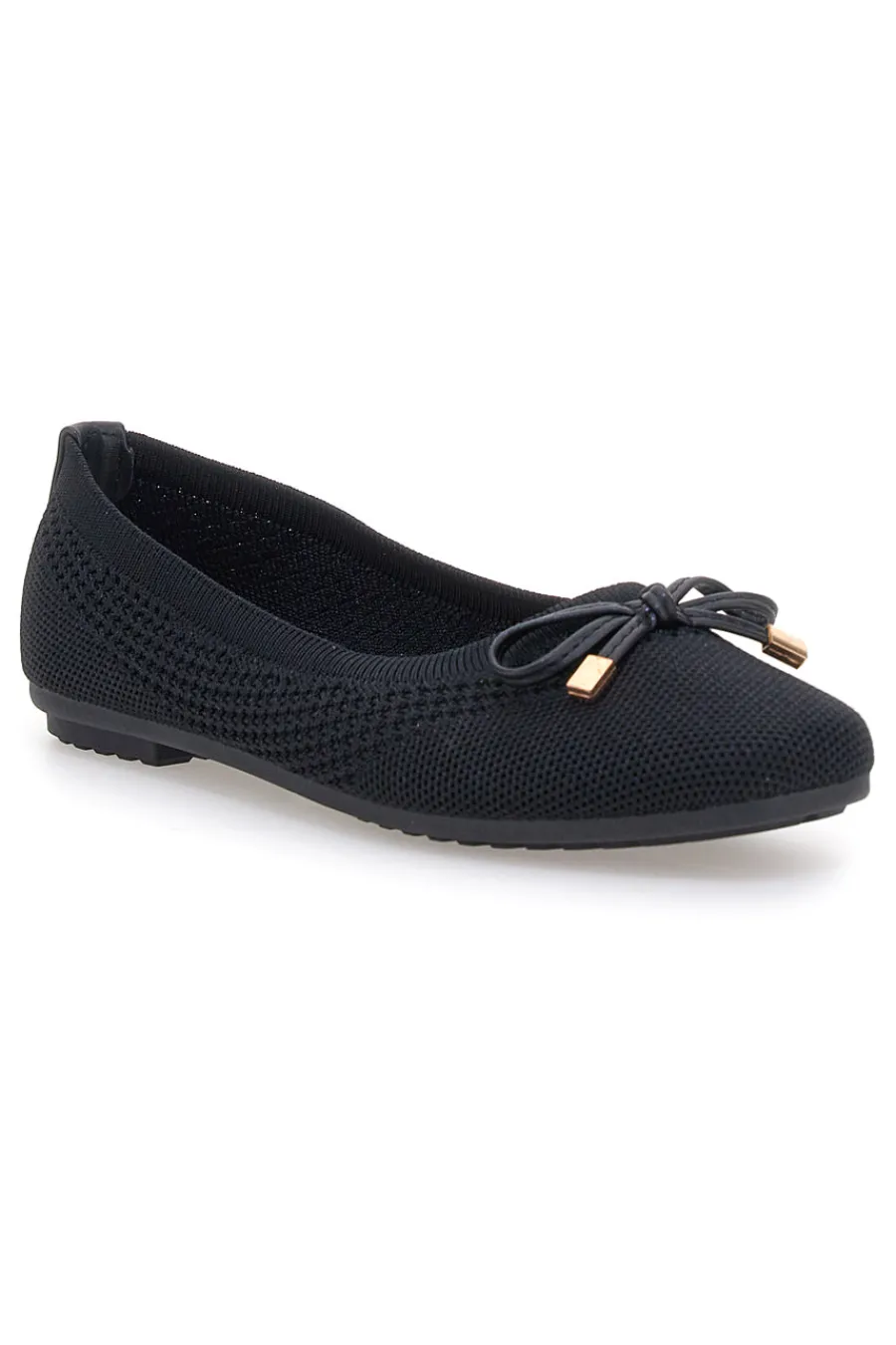 Schwarze Ballerinas aus Stoff mit weicher Innensohle PRE3-THE FIRST Hot