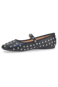 e Ballerinas mit Nieten und Riemen PL25801-LE HAVRE PARIS Discount