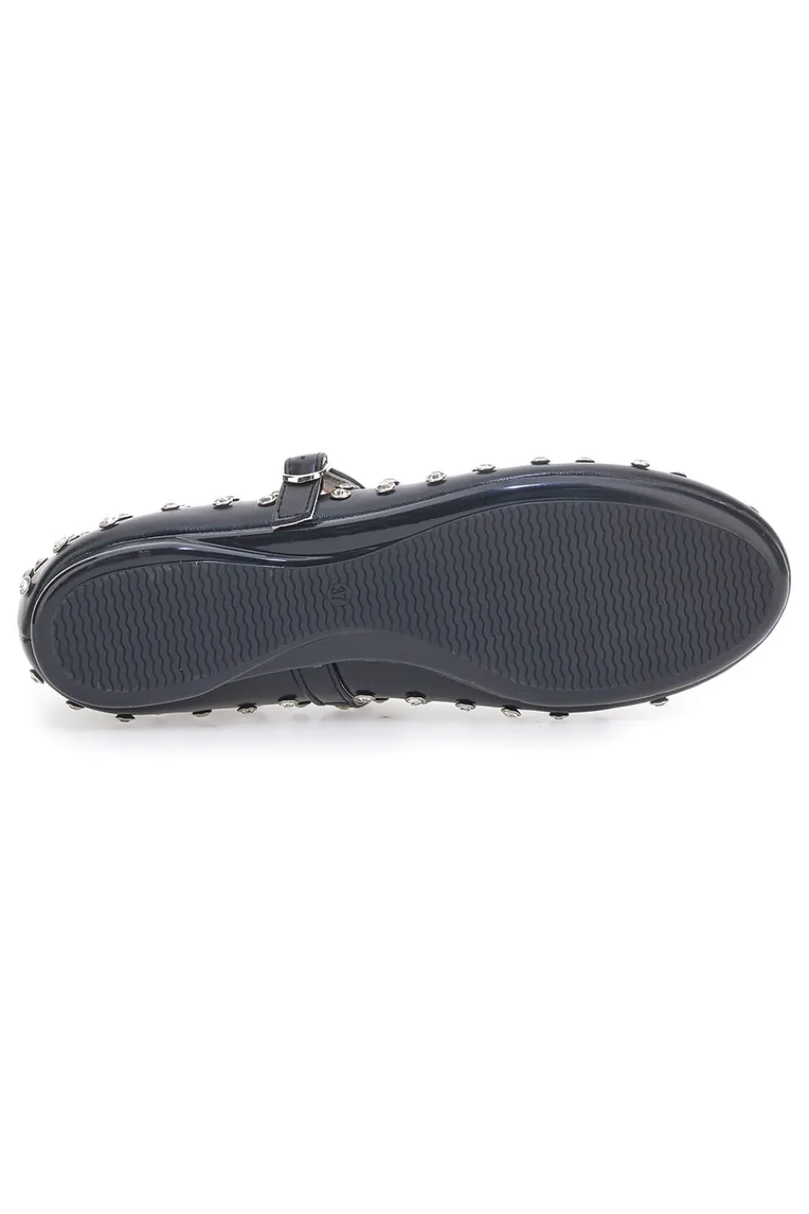 e Ballerinas mit Nieten und Riemen PL25801-LE HAVRE PARIS Discount
