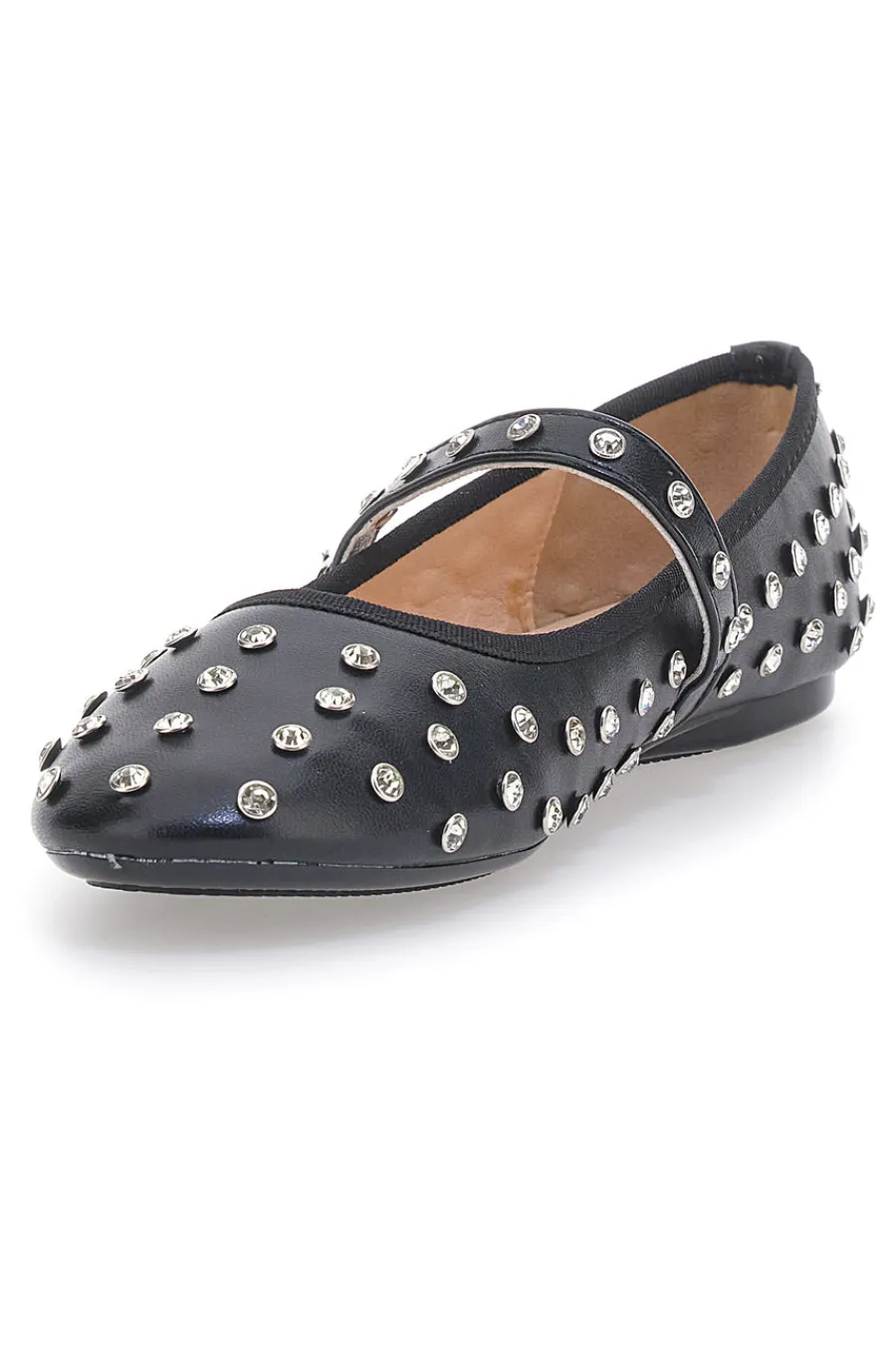 e Ballerinas mit Nieten und Riemen PL25801-LE HAVRE PARIS Discount