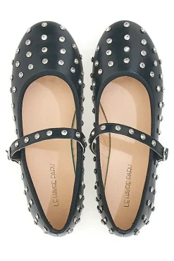 e Ballerinas mit Nieten und Riemen PL25801-LE HAVRE PARIS Discount