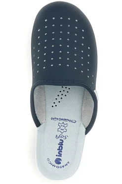 Schwarze Berufsslipper mit anatomischem Fußbett 5033-INBLU Outlet