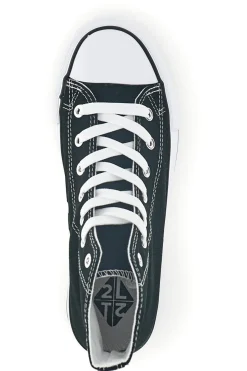 Schwarze Canvas Schnürschuhe 8012-2T2L