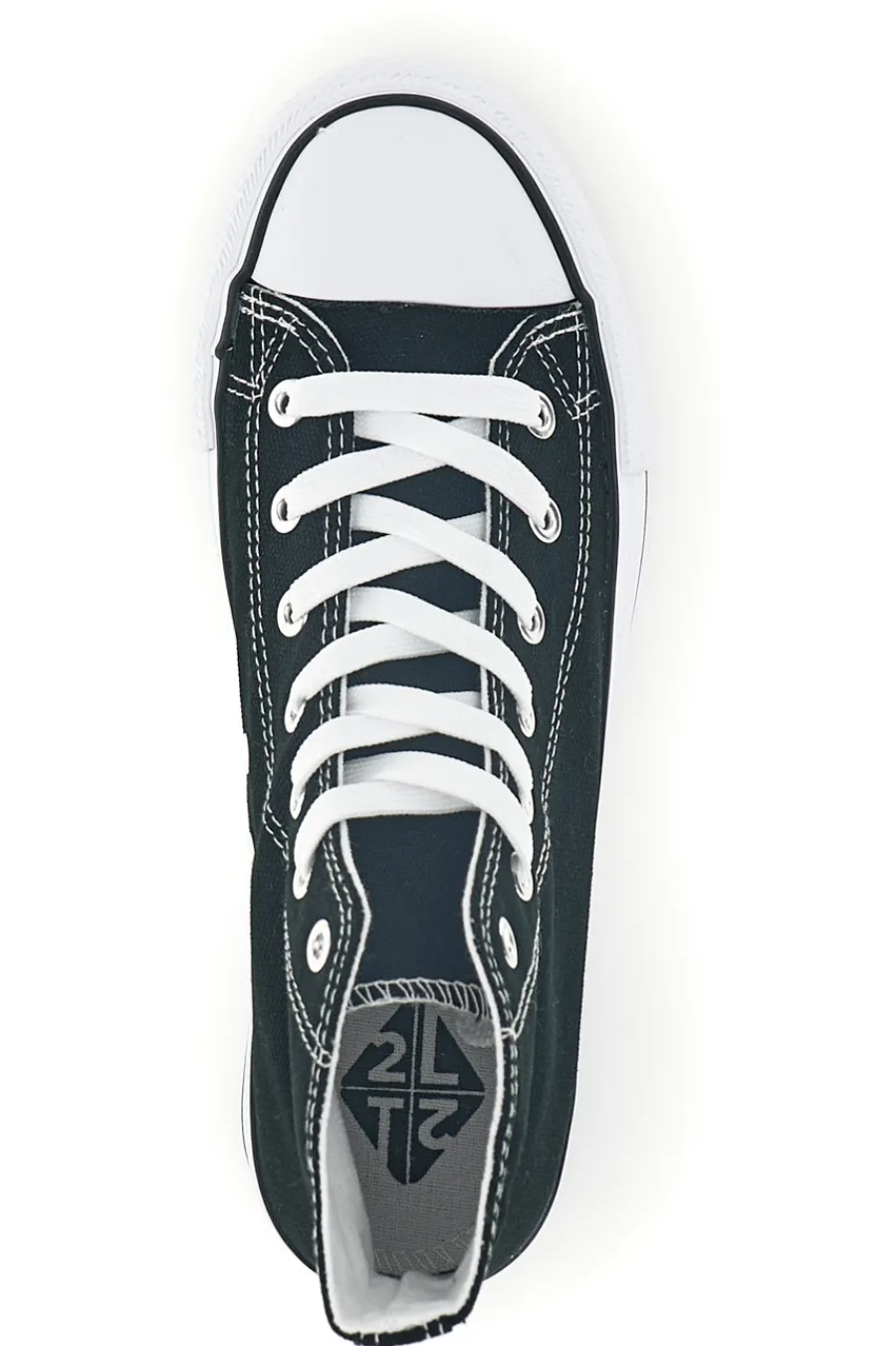 Schwarze Canvas Schnürschuhe 8012-2T2L