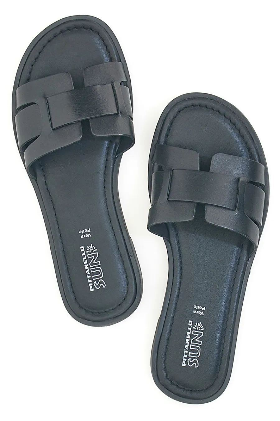 e flache Hausschuhe aus echtem Leder A6410104-PITTARELLO SUN Outlet