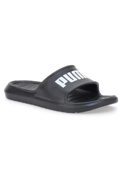 Schwarze Gummipantoffeln mit Maxi-Logo von Divecat V2 Lite-PUMA Best