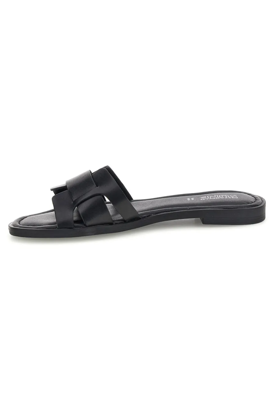 Schwarze Hausschuhe mit geflochtenen Riemen Pittarello Sonne TIMA641-PITTARELLO SUN New