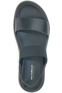 e Ledersandalen mit gekreuzten Riemen und elastischer Rückseite 28067-PITTARELLO FOCUS Hot