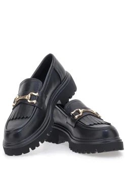 Schwarze Loafers mit Fransen 24179007-PITTARELLO CAPSULE New