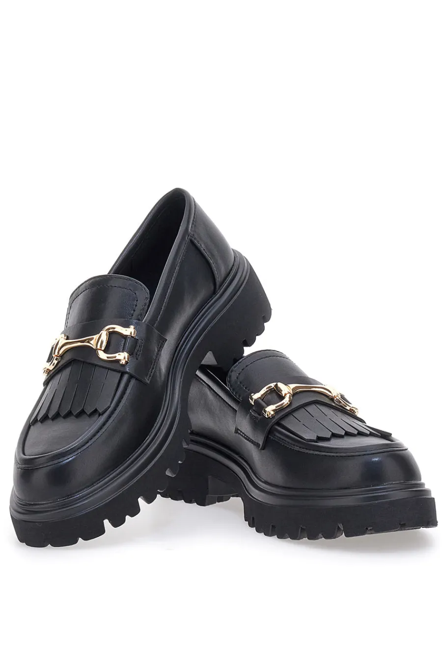 Schwarze Loafers mit Fransen 24179007-PITTARELLO CAPSULE New