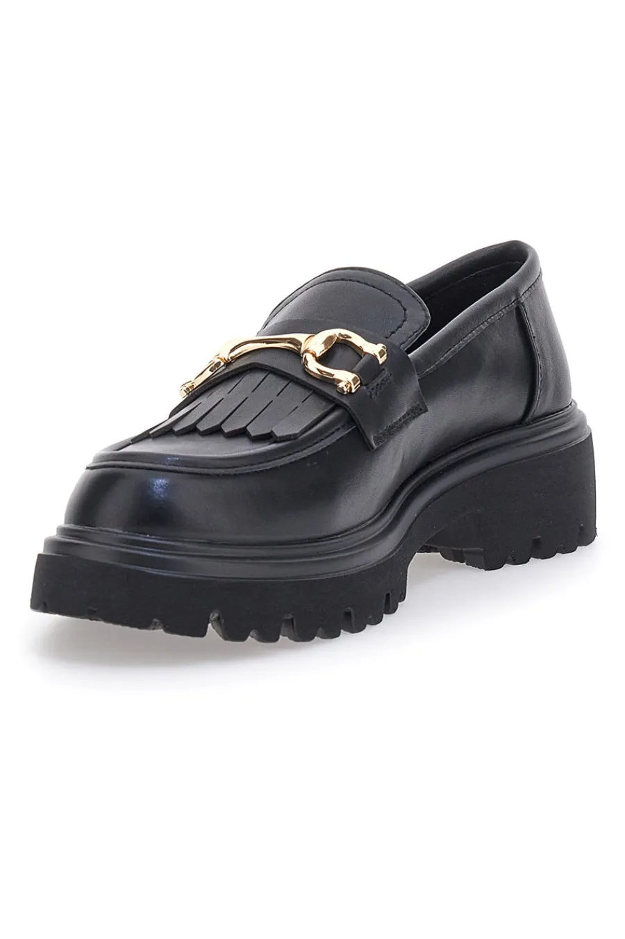 Schwarze Loafers mit Fransen 24179007-PITTARELLO CAPSULE New