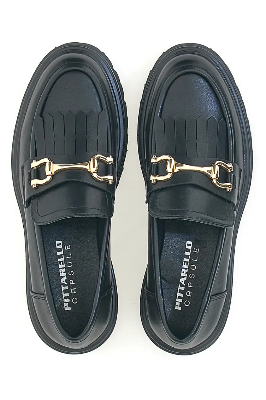 Schwarze Loafers mit Fransen 24179007-PITTARELLO CAPSULE New